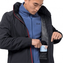 Jack Wolfskin Ganzjahresjacke Evandale (Hardshell, Kapuze, Regen- Wetterschutz) ebonygrau Herren